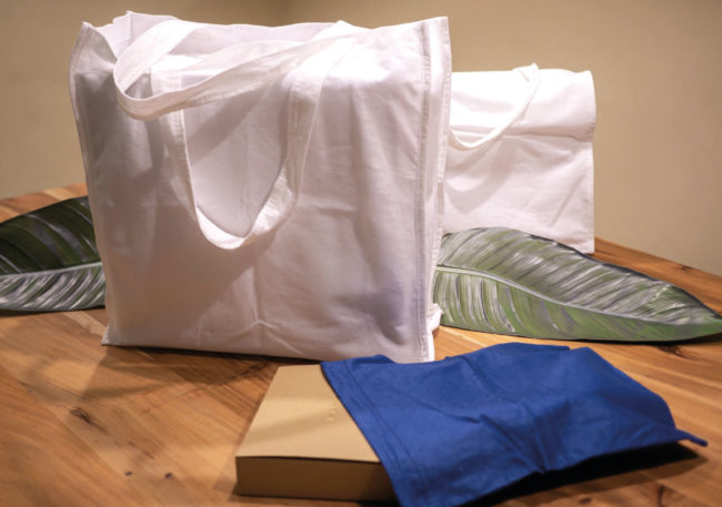 Compostable bio-plastic and non-woven fabric at Max Luxury Packaging